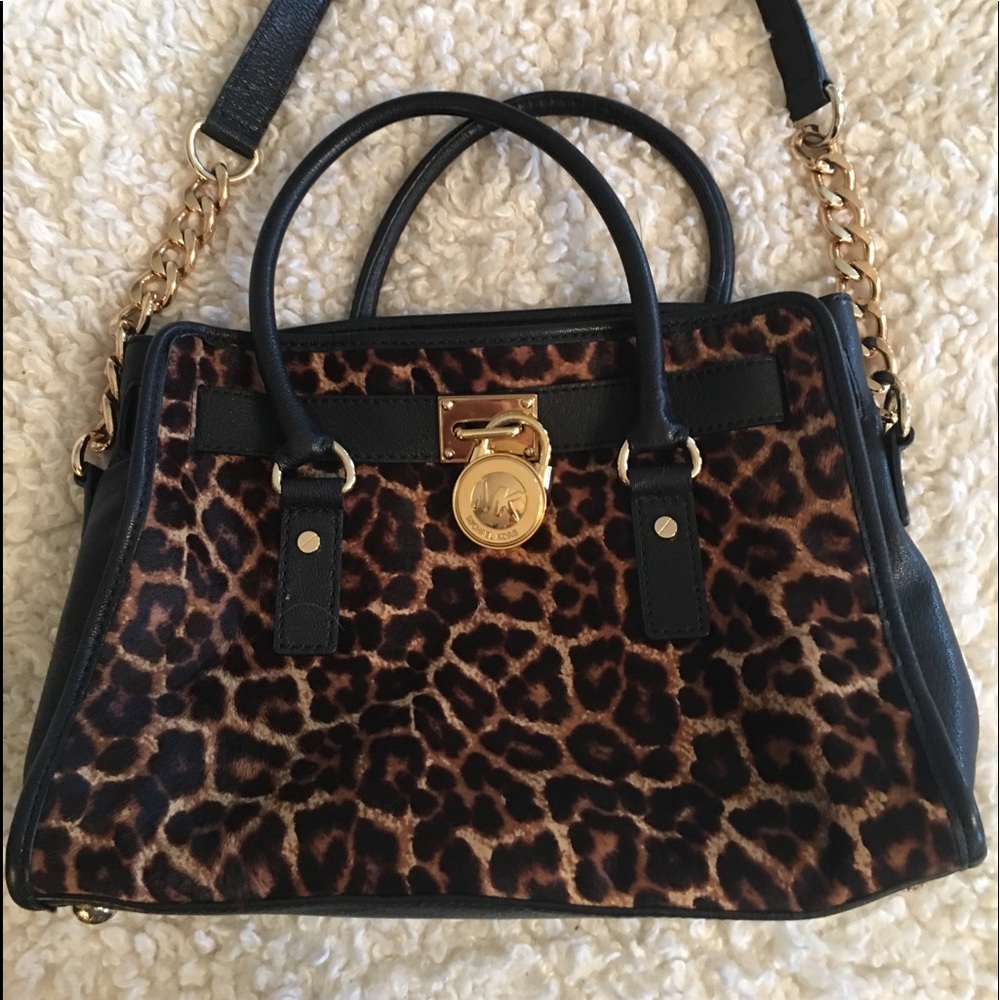 RARE MK limited edition calf hair cheetah print